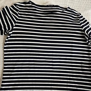 Saint James Boatneck Top Navy/White EUC
